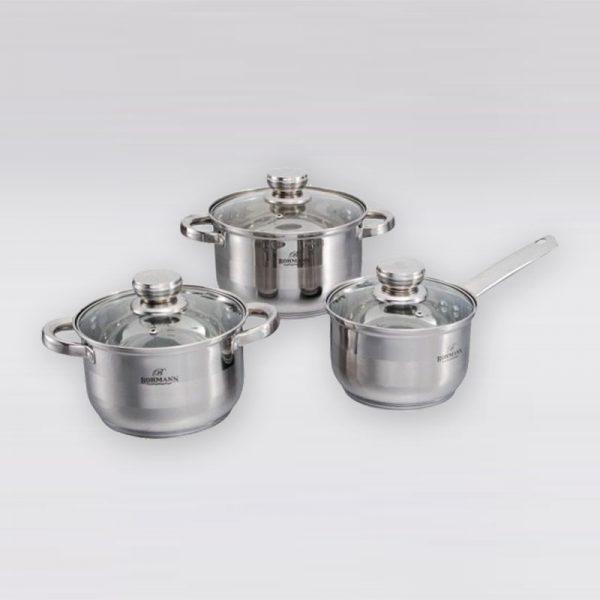 BH 06-175 Набор кастрюль 1,9л, 2,6л, 3,6л